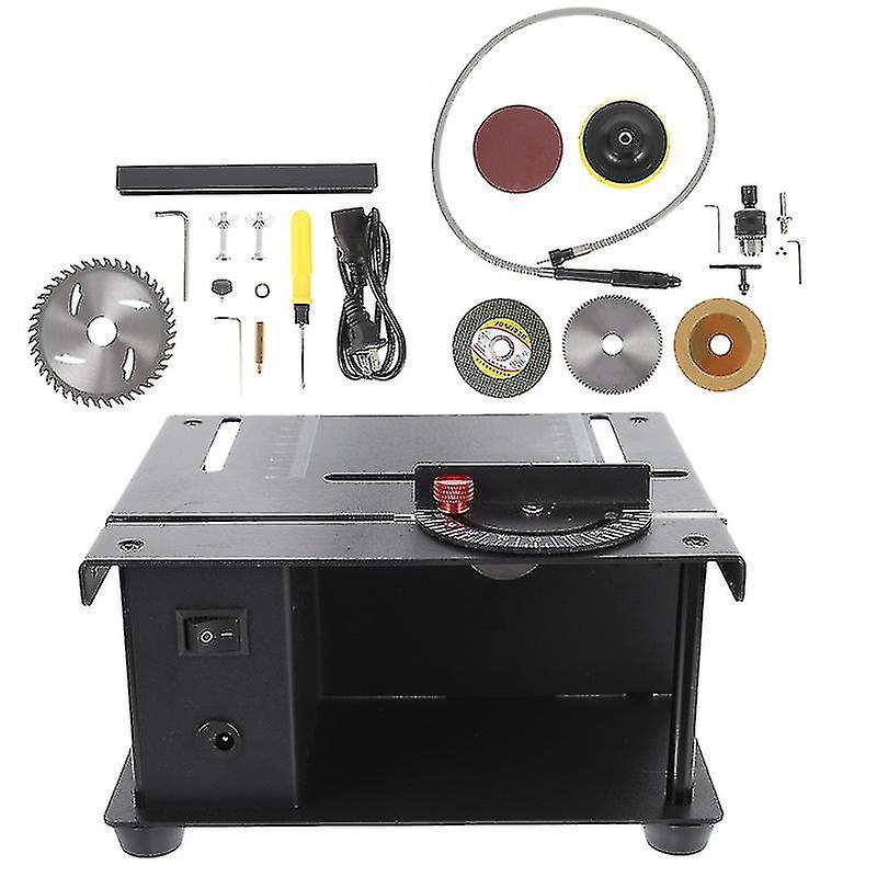 1 Set Portable Wood Cutting Machine Small Desktop Woodworking Tool Table