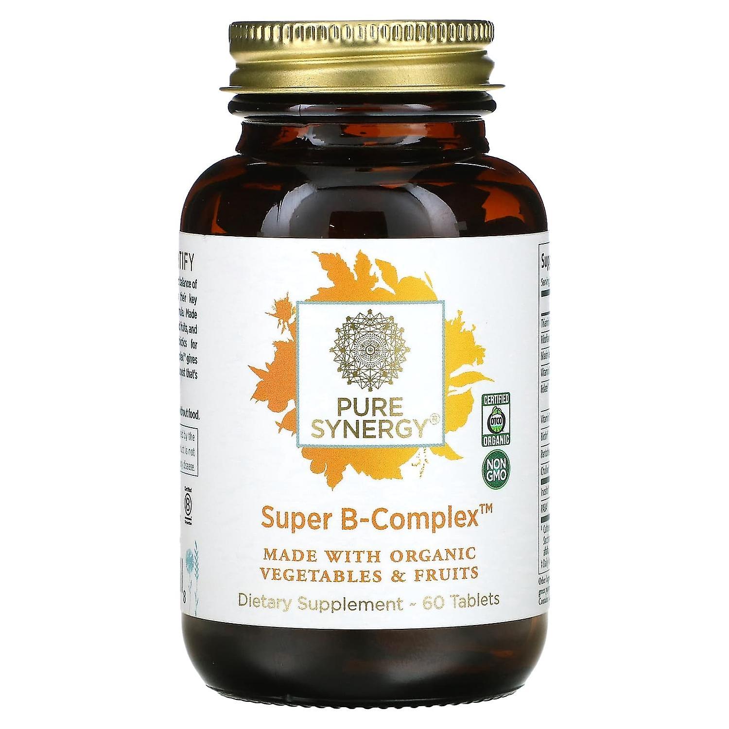 Pure Synergy, Super B-Complex, 60 tabletek