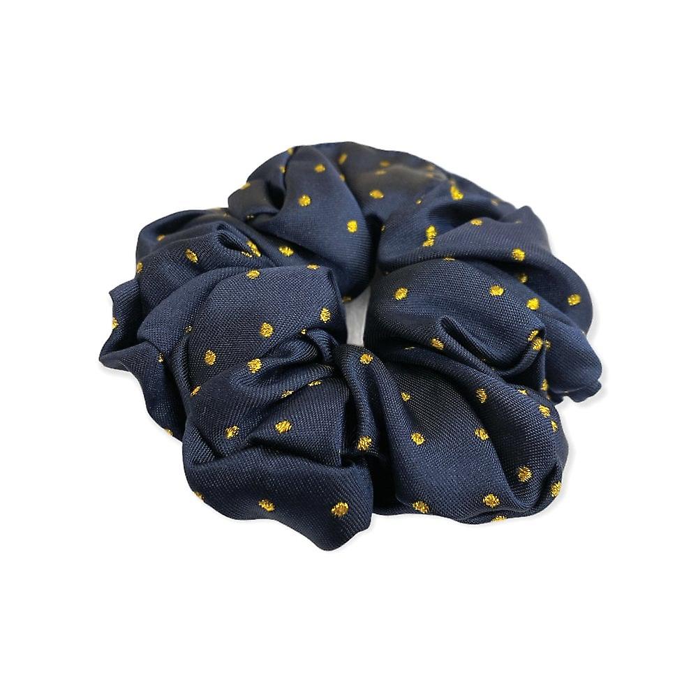 Women's Equetech Pin Spot Scrunchie - Navy/metalic Gold