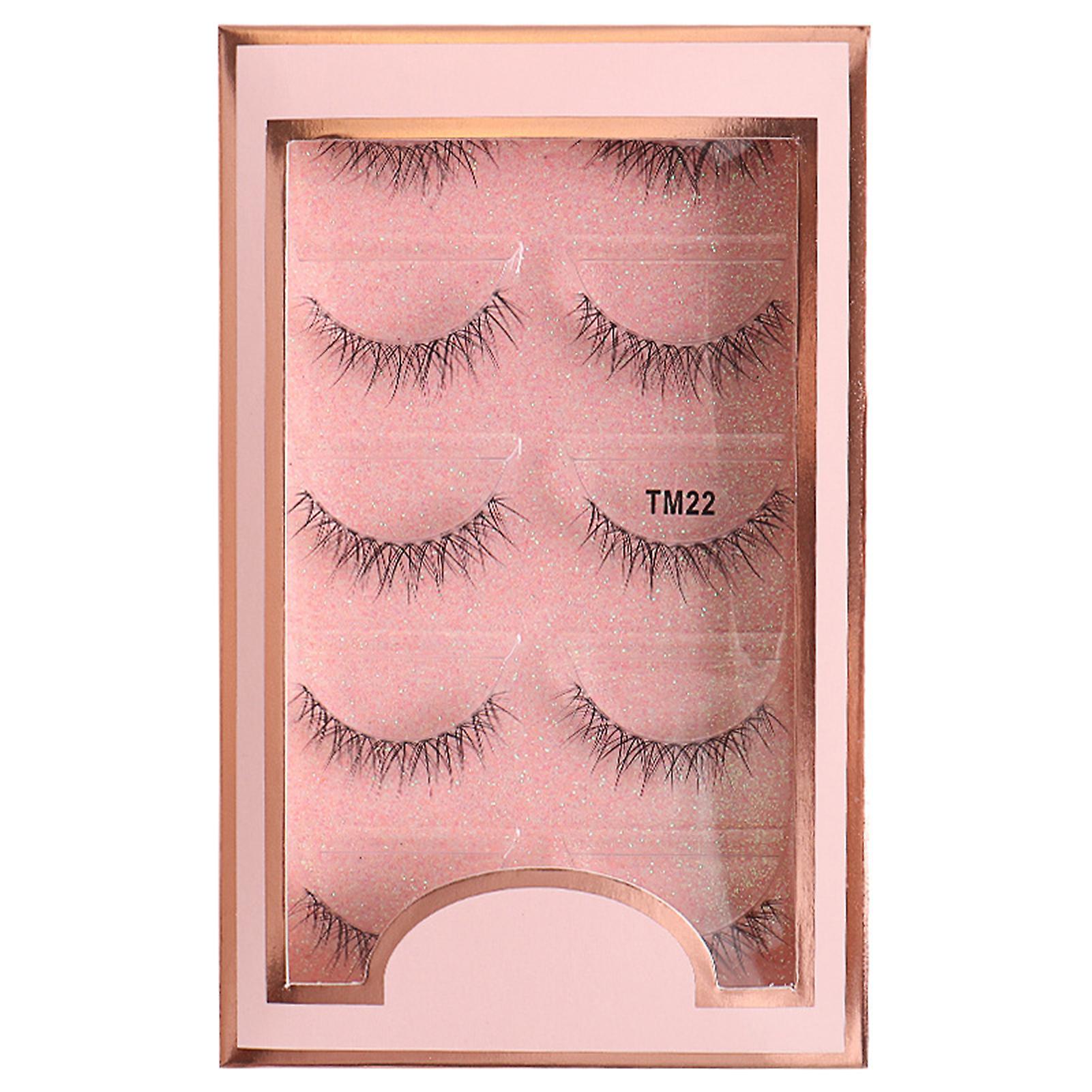 5 Pairs False Eyelashes Pack Multi-layered Fluffy Volume Long Thick Lashes