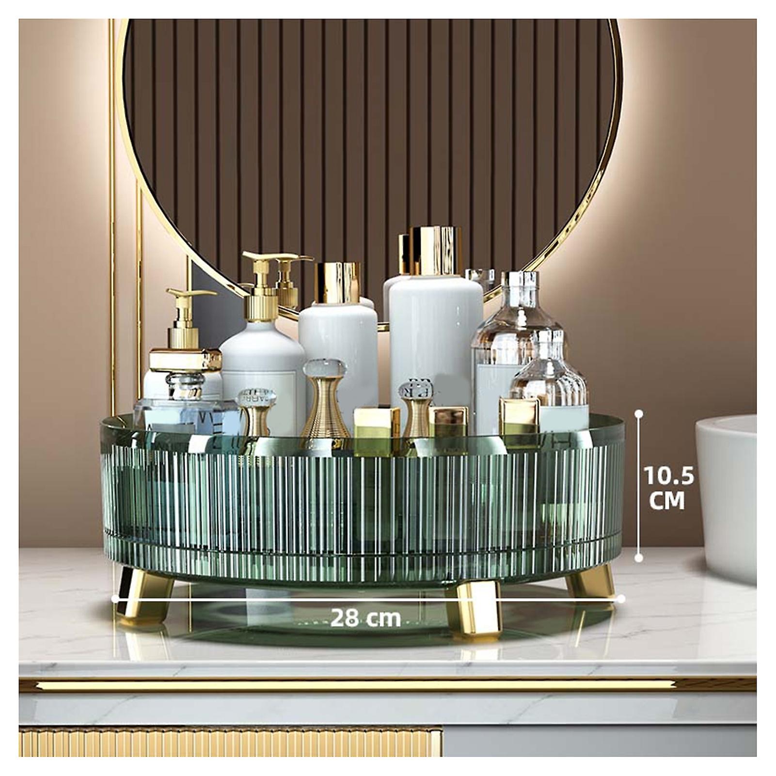 Kitchen Storage Rack 360° Rotating Multipurpose Spice Storage Large Capacity Rotating Storage Box Drawer Cosmetic Storag