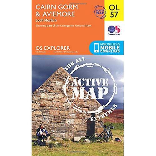 OS Explorer ACTIVE OL57 Cairn Gorm & Aviemore (OS Explorer Map Active)