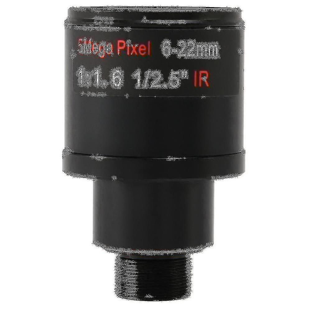 Objectif Cctv 1 / 2,5 pouces 6-22mm 5mp M12 Monture Varifocale F1.6 pour 4mp / 5mp Cmos / CCD Sensor Security