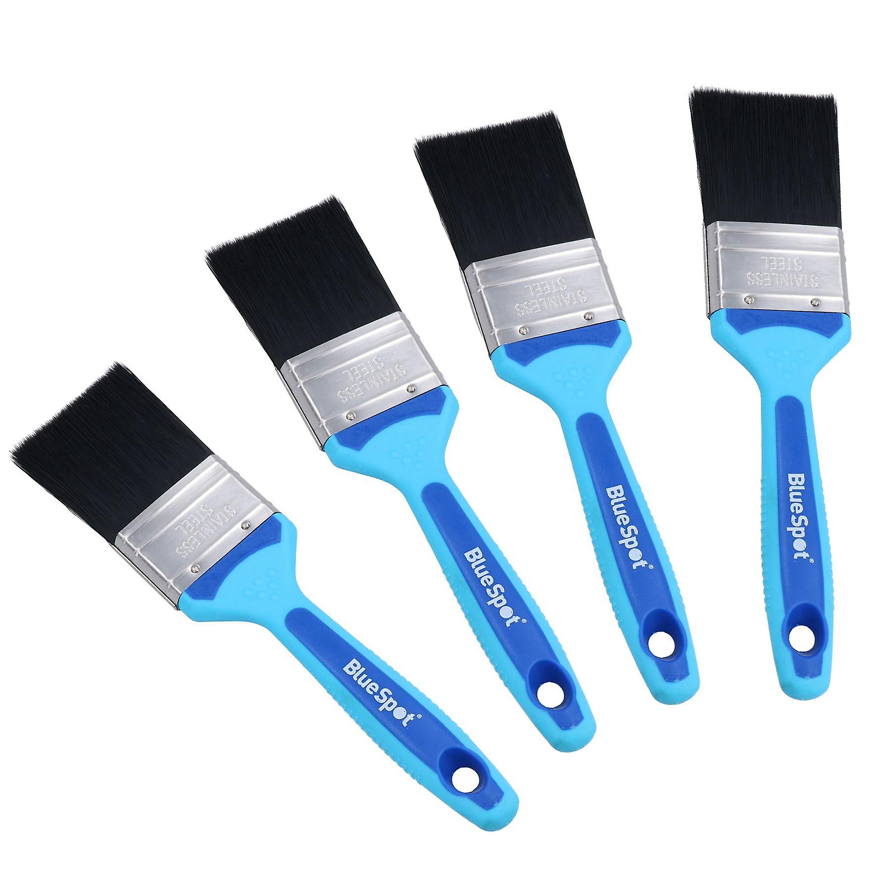 2” Synthetic Paint Brush Painting + Decorating Brushes Soft Grip Handle 4 Pack