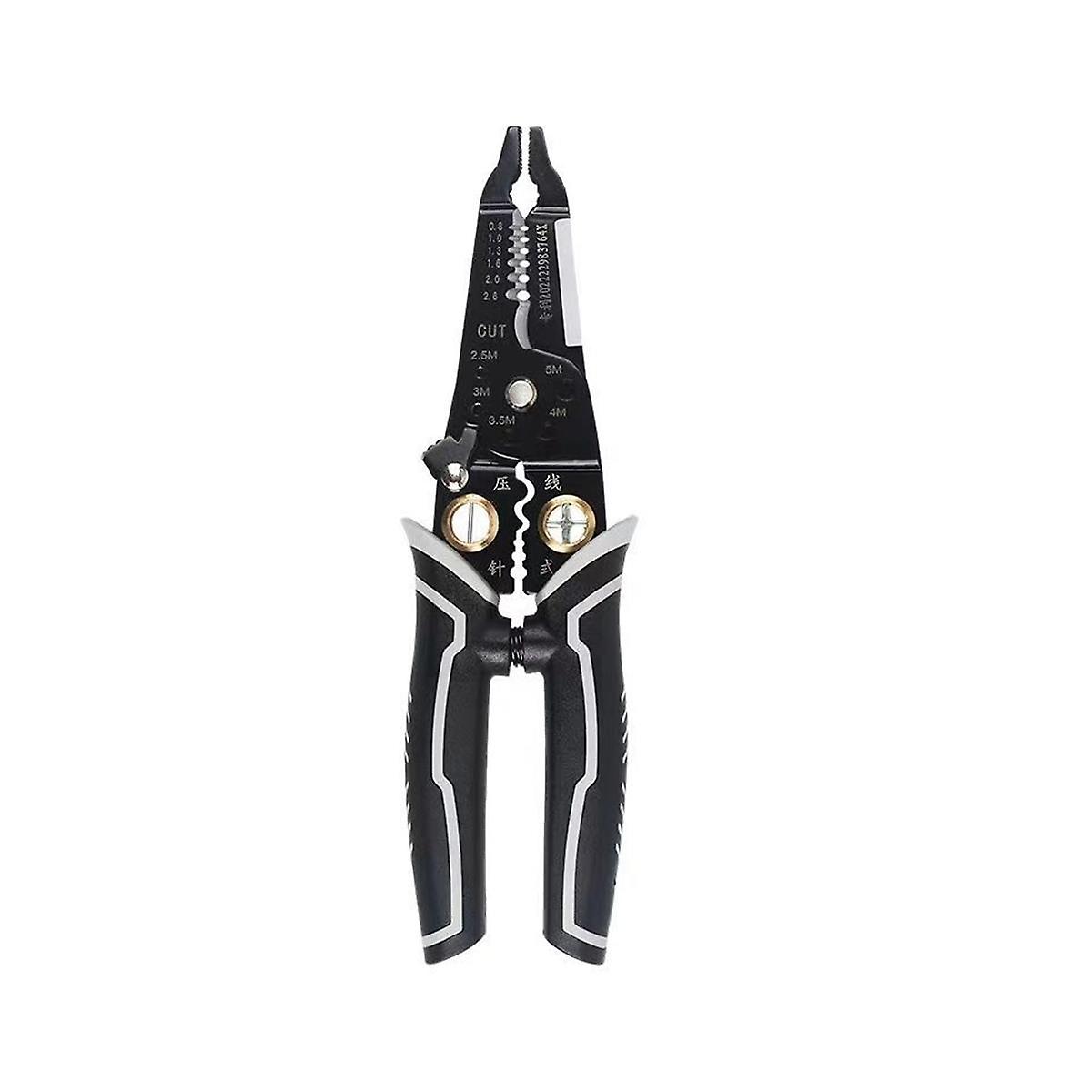 Wire Stripper Tool - 9-In-1 Wire Cutter, Stripper, Crimper, Cable Tool with Stripping Functions - W