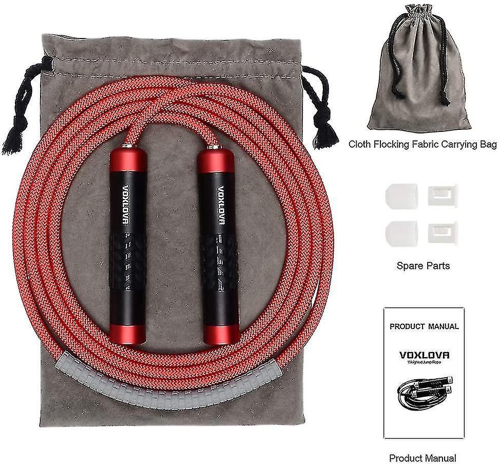 Weighted Jump Rope - Heavy Jump Ropes With Adjustable