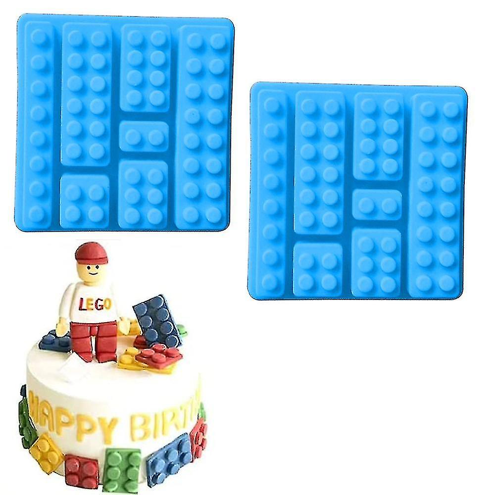2pcs Building Brick Ice Tray Or Candy Mold