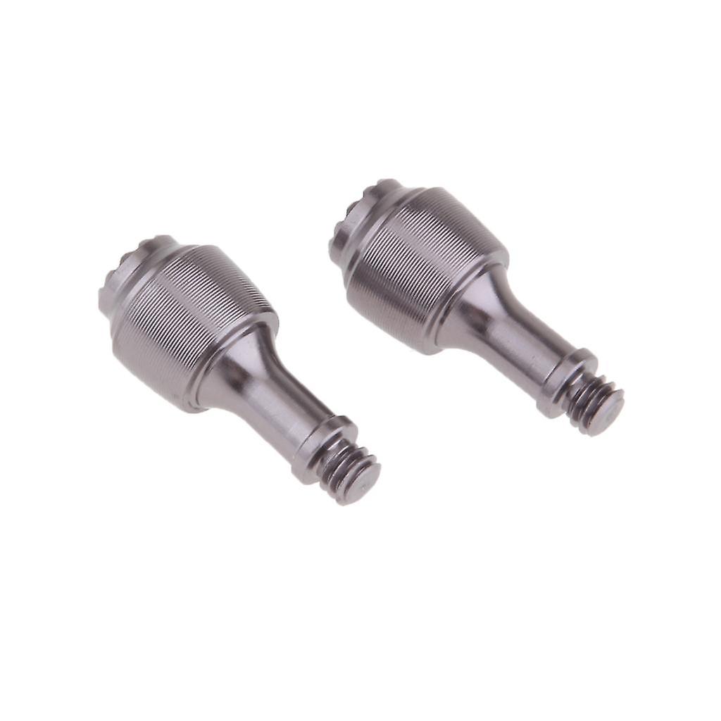 2 Pcs Drone Remote Controller Alloy Joystick Thumb Rocker Accessory Silver