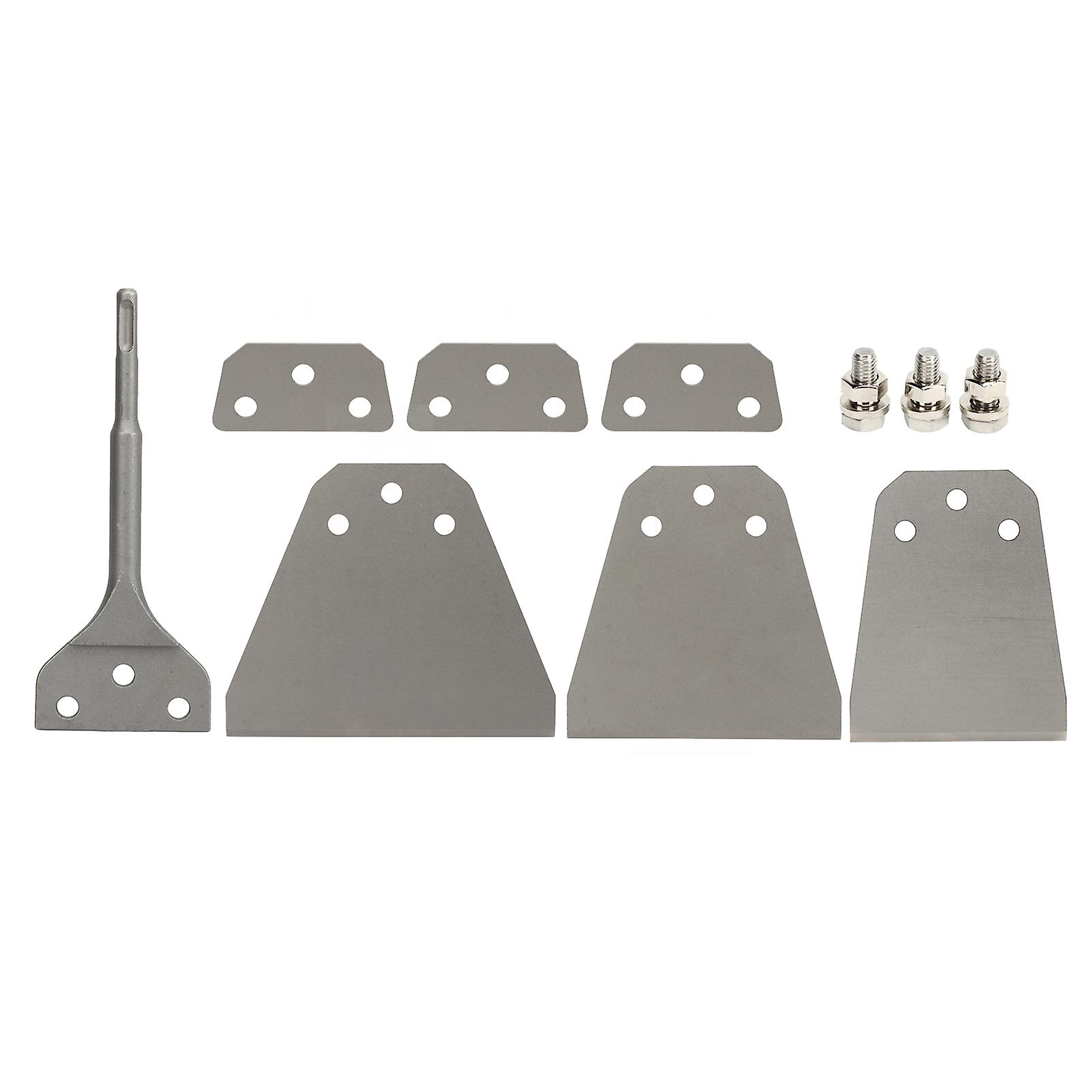 Tile Removal Tool, Ultra Thin Chisel, Round Handle, Floor and Wall Scraper Kit for Electric Hammer
