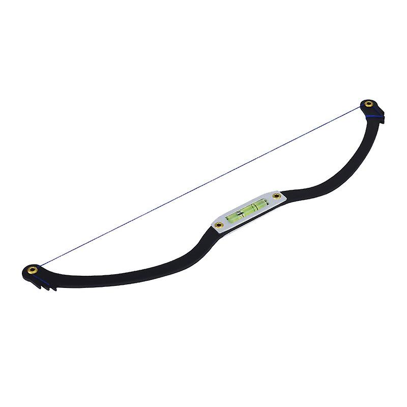 Eyebrow Ruler Bow Tool Bubble Leveler Positioning Balance Thread Eyebrow Mapping Ruler Bow for Makeup Black 