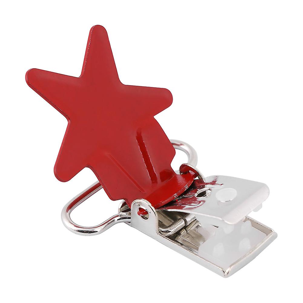 10Pcs Durable Round Suspender Braces Pacifier Strap Holder Clip DIY Making Supplies