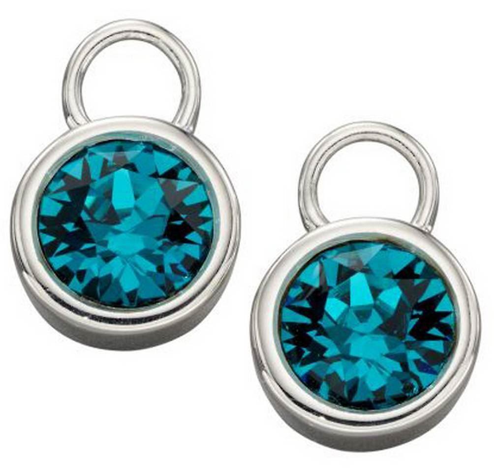 Beginnings December Birthstone Charm - Blue/Silver