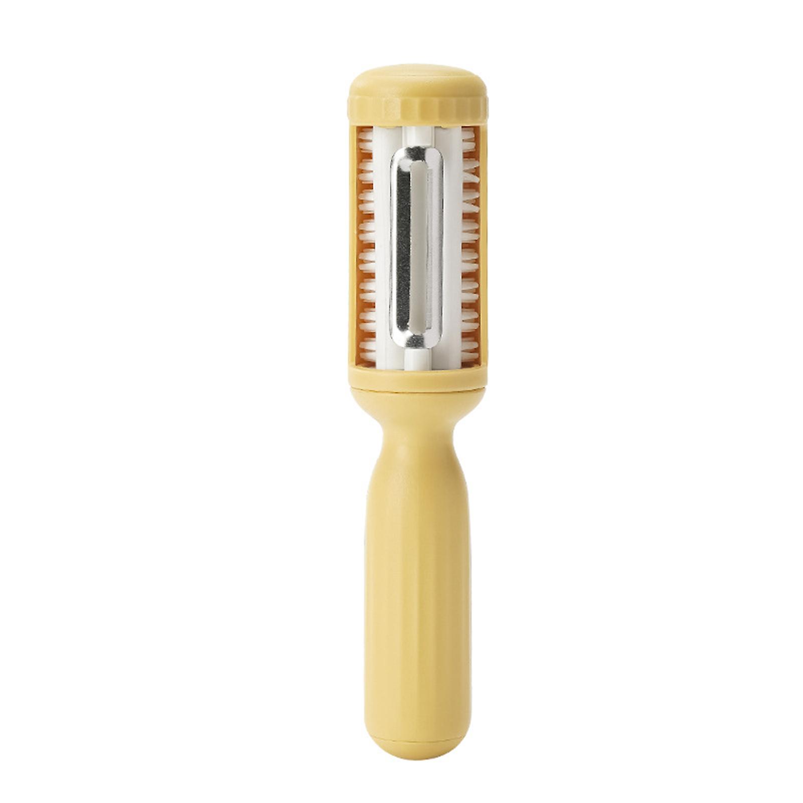 2 in 1 Paring Cutter with Cleaning Brush Reusable Vegetables Fruit Peeler for Carrots Potatoes