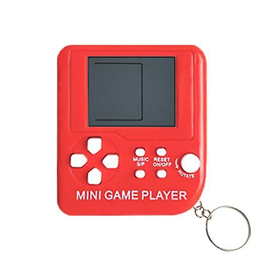 Mini Game Machine LCD Screen Video Lightweight Small Handheld Player with Keychain for Kids