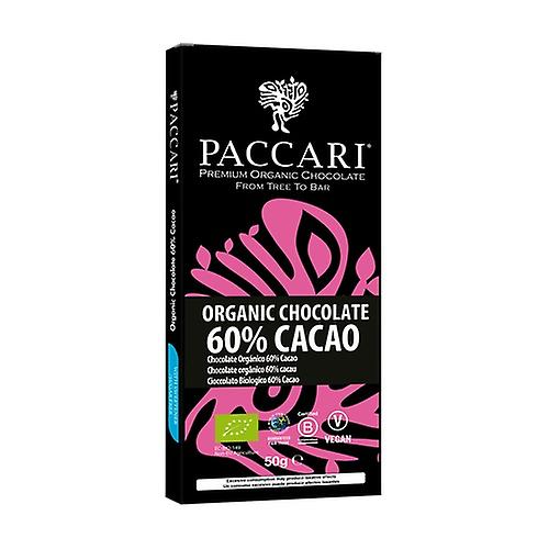 Organic chocolate 60% cocoa without sugar 50 g (Chocolate)