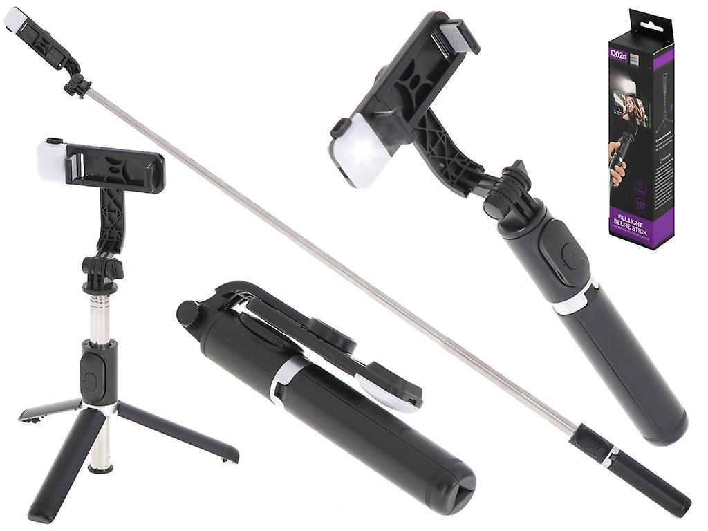 Selfie Stick Lamp Stand Black Tripod
