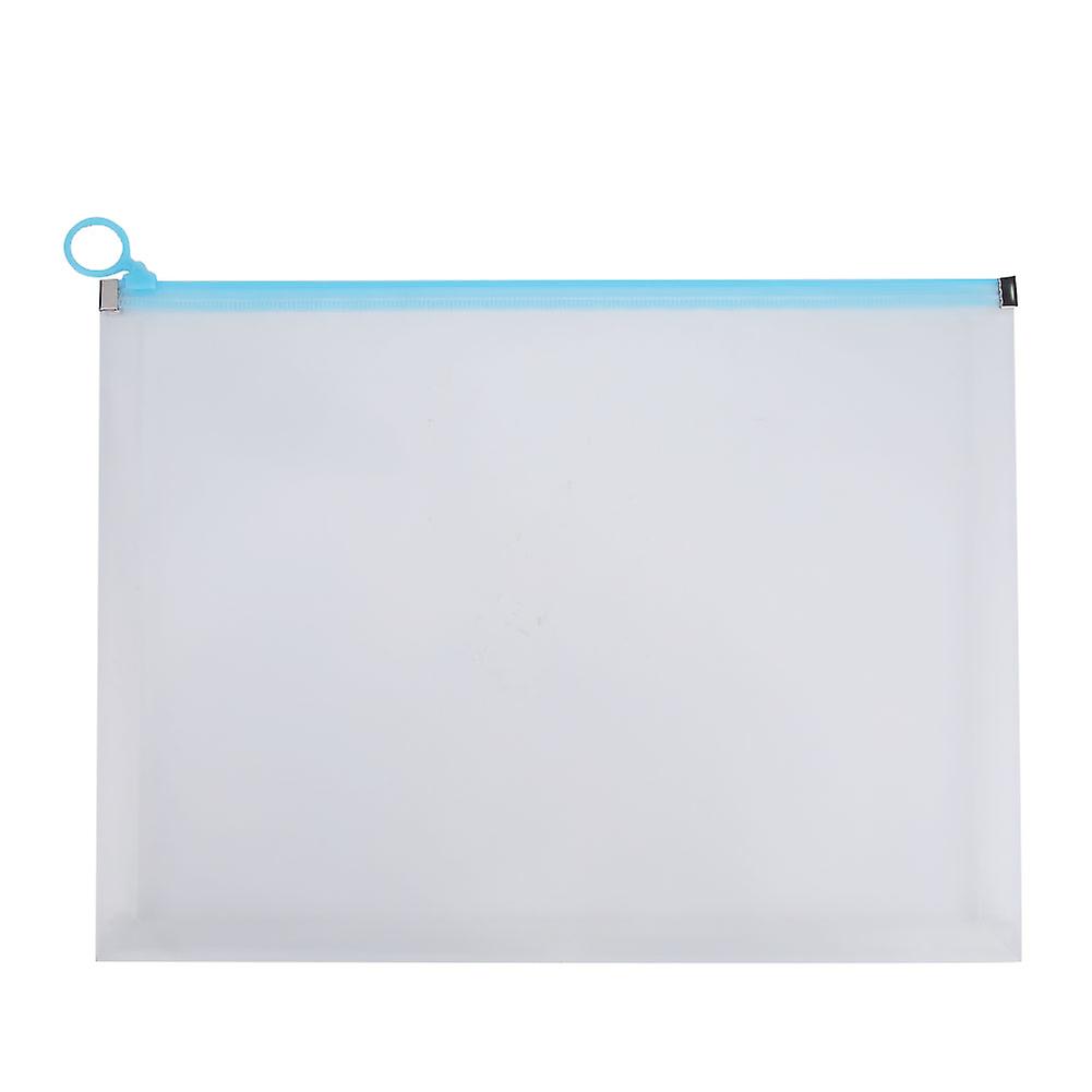 6PCS A4 Letter File Folder Paper Document Organizer Bag Envelop Pocket Blue