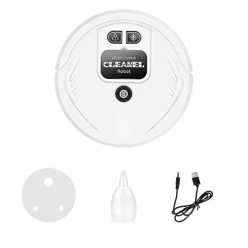Smart Sweeping Robot Charging Spray Humidifying Aromatherapy Atomizer Floor Wiping Machine (White)