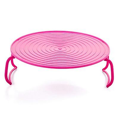Multi Functional Microwave Oven Rack Steaming Rack, Pink