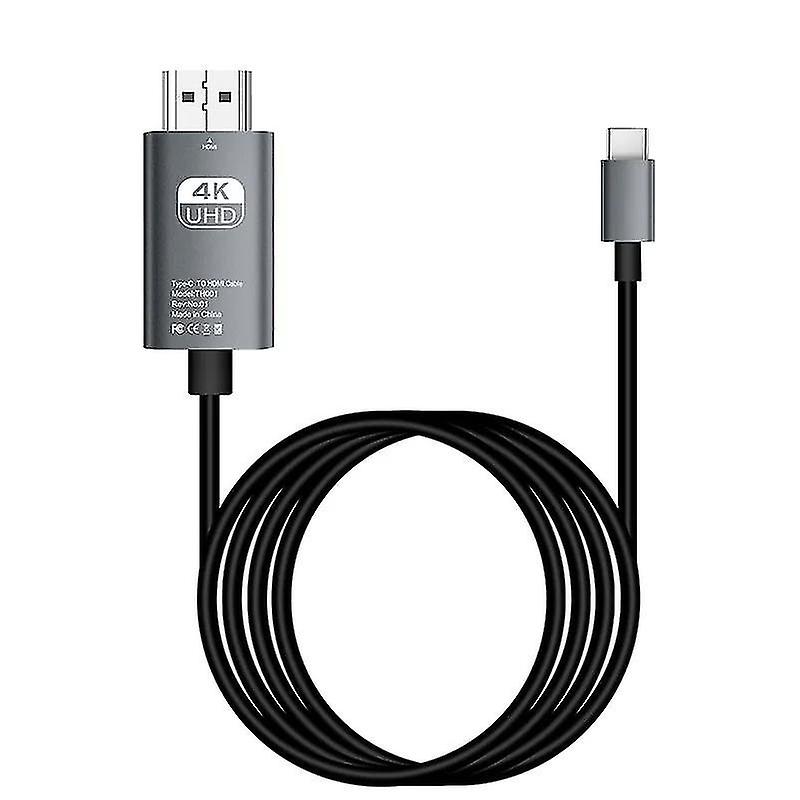 סוג C ל HDMI HDTV מתאם ממיר זכר לזכר USB 4K 60Hz 30Hz תואם HDMI כבל HD-MI עבור מחשב מקרן מחשב נייד MacBook