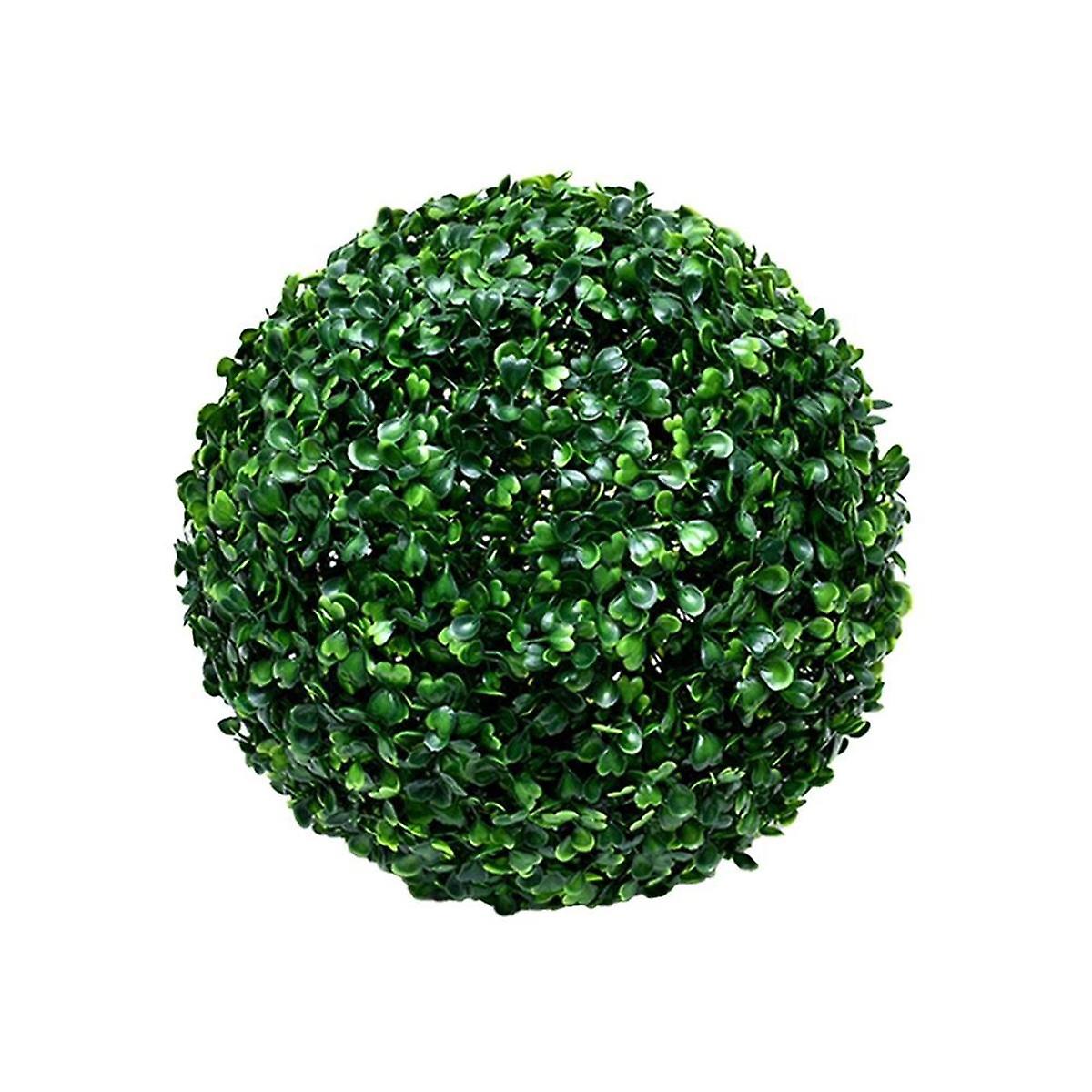 Μπάλες πρασίνου Faux Boxwood πράσινες στρογγυλές μπάλες καμία κοπή τεχνητή διακόσμηση τραπεζιών σφαιρών Topiary για το σπίτι υπαίθρια Δ