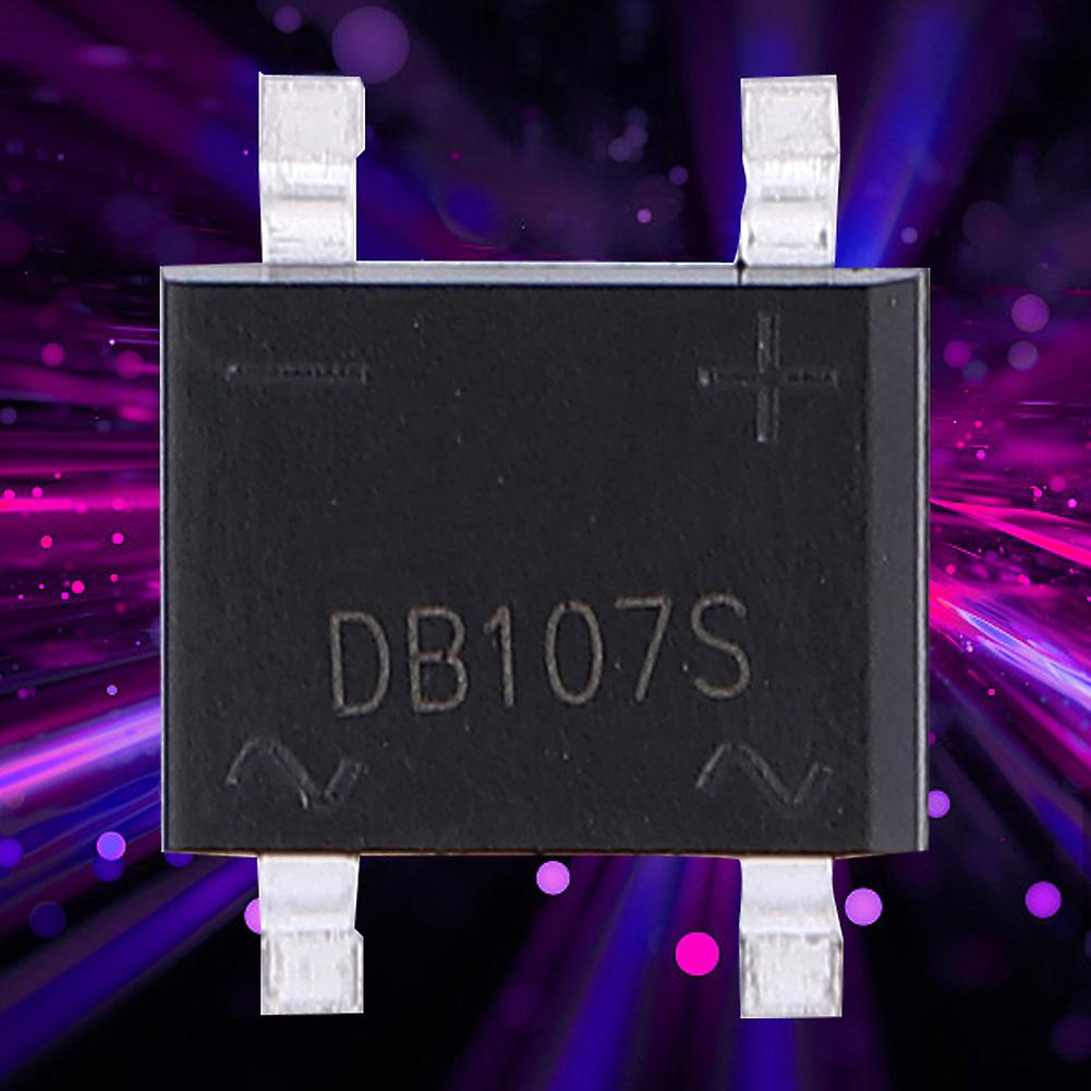 1A 1000V DB107S Rectifier Bridge, Square, 10pcs, Full Current Voltage