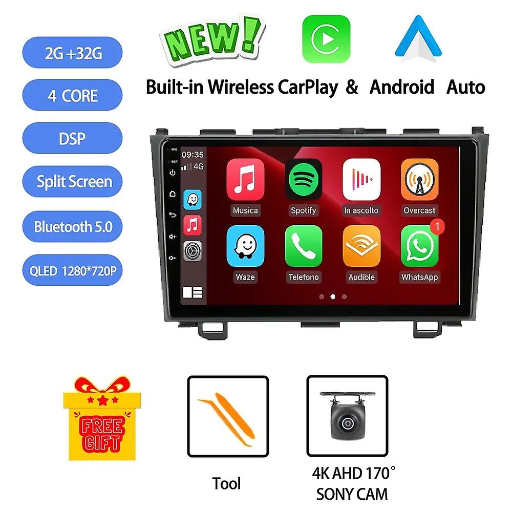 Android 13 For Honda Crv Cr-v 2006 - 2012 Car Radio Stereo Multimedia Video Player Navigation Gps Wireless Carplay Dsp Rds Auto