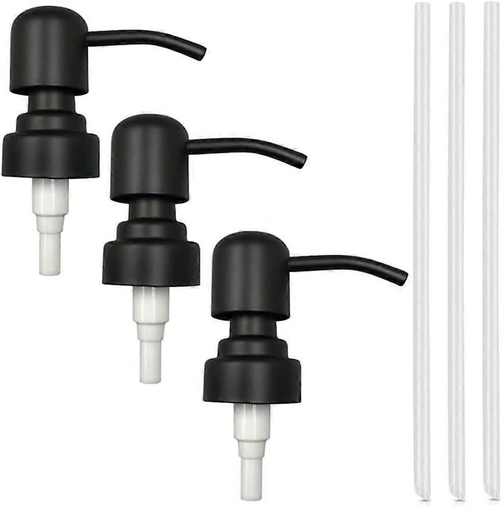 3 Pices Pompe de Rechange, Pompe Savon en Acier Inoxydable, Distributeur de Savon Pompe Tte, Pompe de Rechange pour Distributeur de Savon, pour Liqui