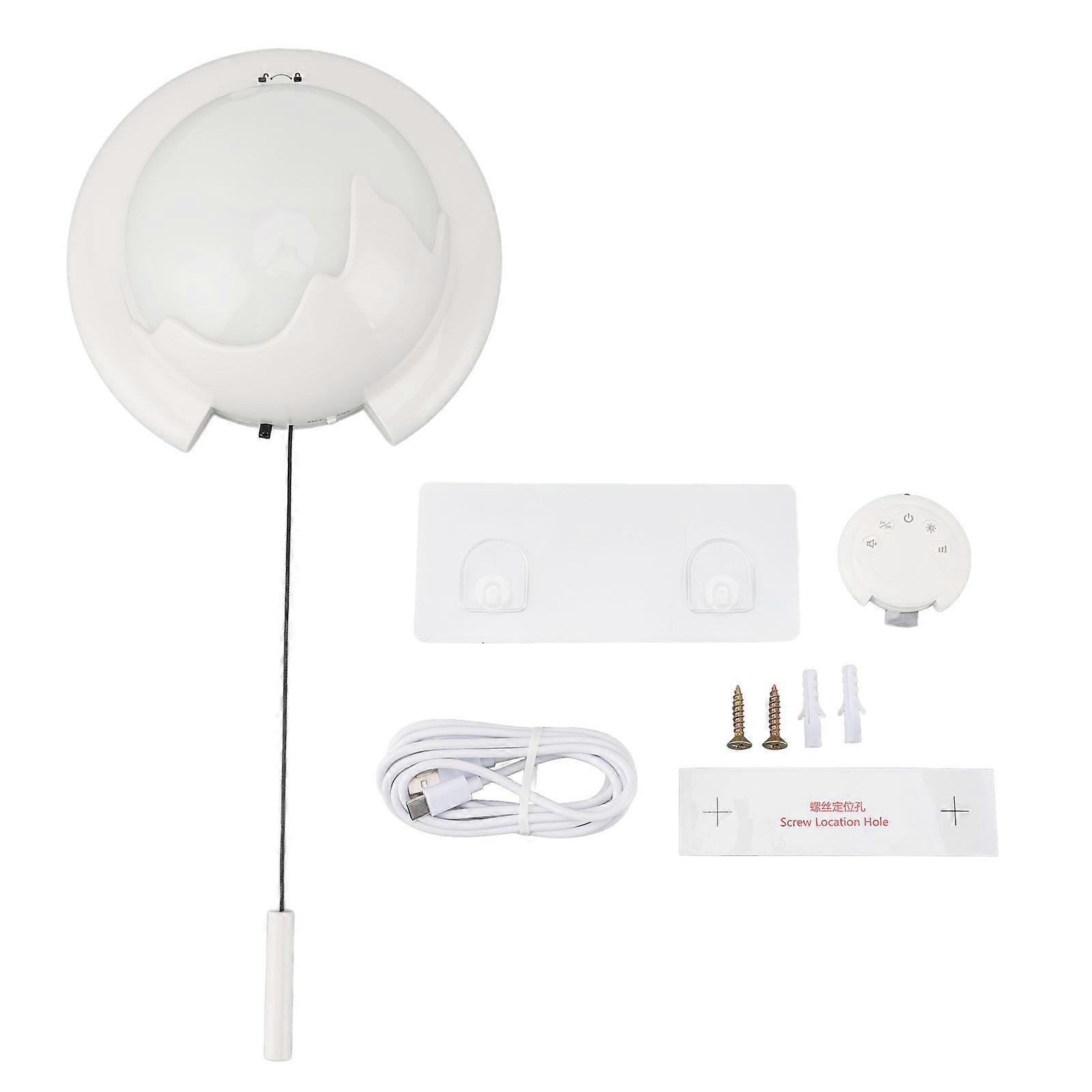 Wall Mounted Aroma Diffuser USB LED Wall Hanging Automatic Aromatherapy Diffuser Essential Oil Diffuser with Remote Control for Bathroom White NO.5552