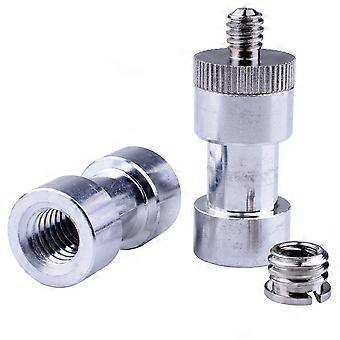 1/4 Inch Camera Tripod Screw Adapter - Male To Female Metal Bracket For Mounting