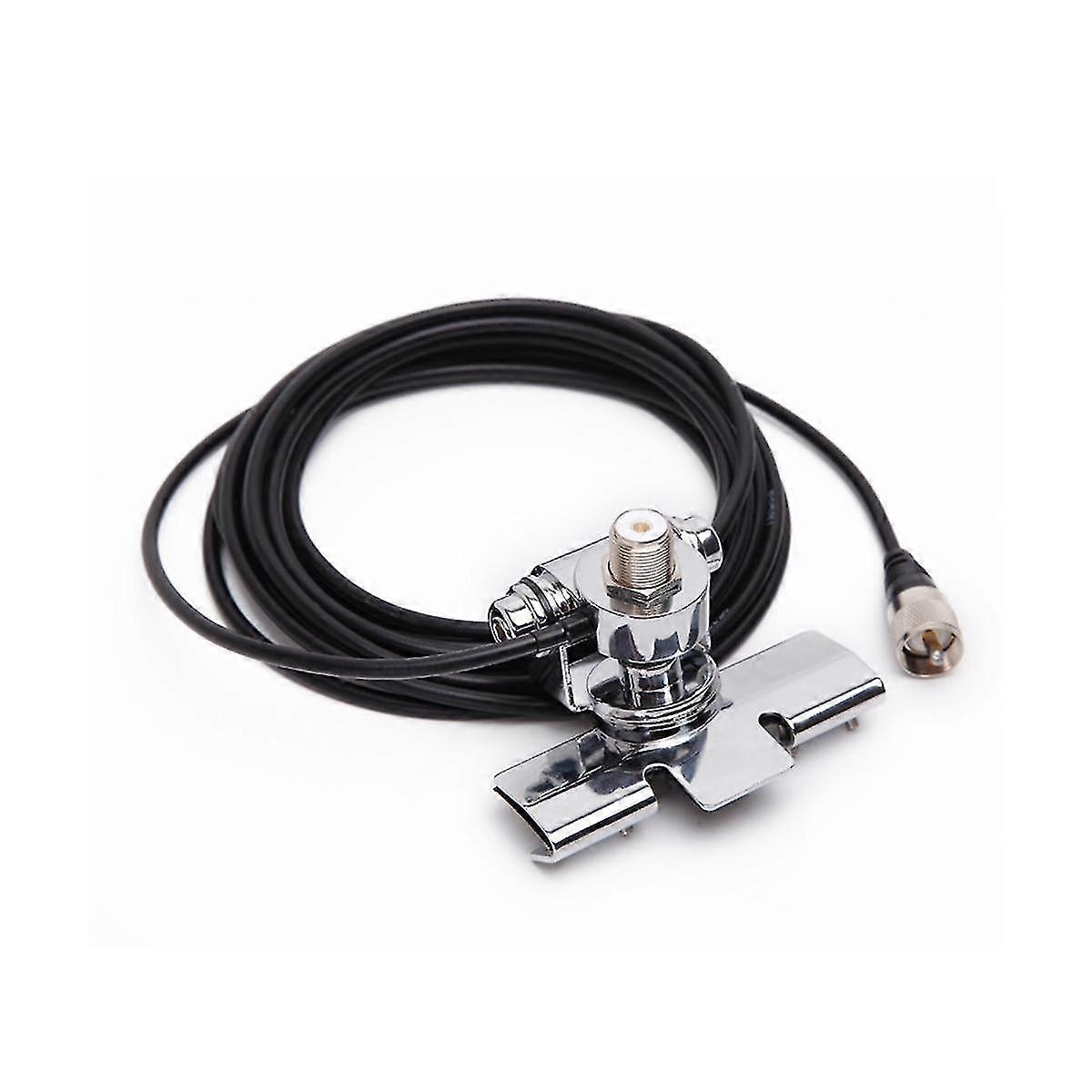 For Car Antenna Bracket Adjustable Angle Hatchback Door Rb-400 With 5m Cable Silver