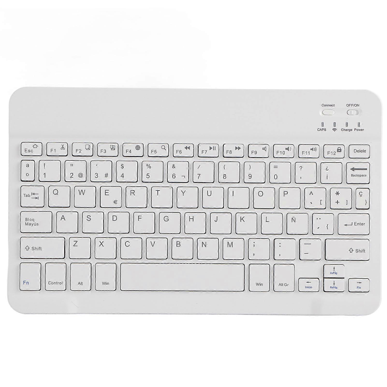 Keyboard 10 Inch UltraThin Wireless for Bluetooth Intelligent Computer Supplies(Espagnol )