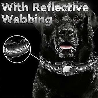 Reflective Dog Collar Compatible With Air Tag, Adjustable Dogs Collar Leash, Nylon Pet Cat Dogs Accessories