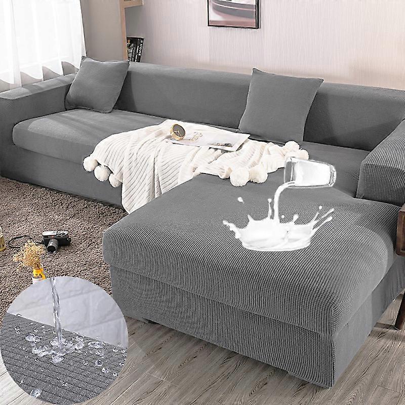 Vandtæt sofabetræk Skridsikkert Høj Stretch 1 Stykke Vandafvisende Sofabetræk med Elastiske Stropper, Vaskbar Sofabeskytter Four Seasons Universa