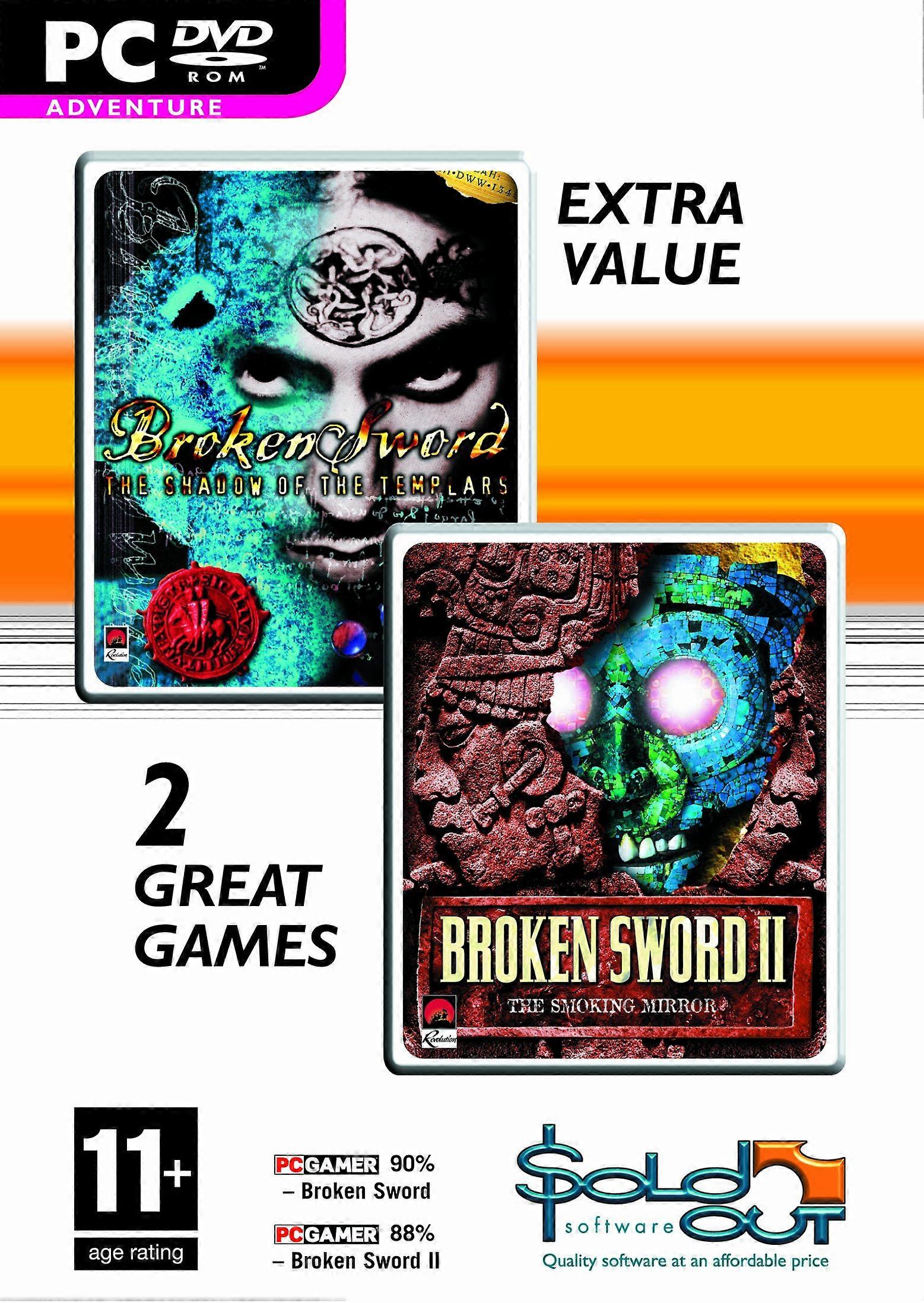 Broken Sword I and II Double Pack (PC DVD) - New & Sealed