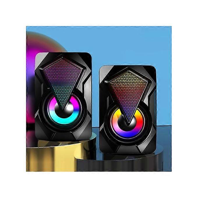 2Pcs X2 Multi-Media Colorful Computer Speaker Audio Desktop