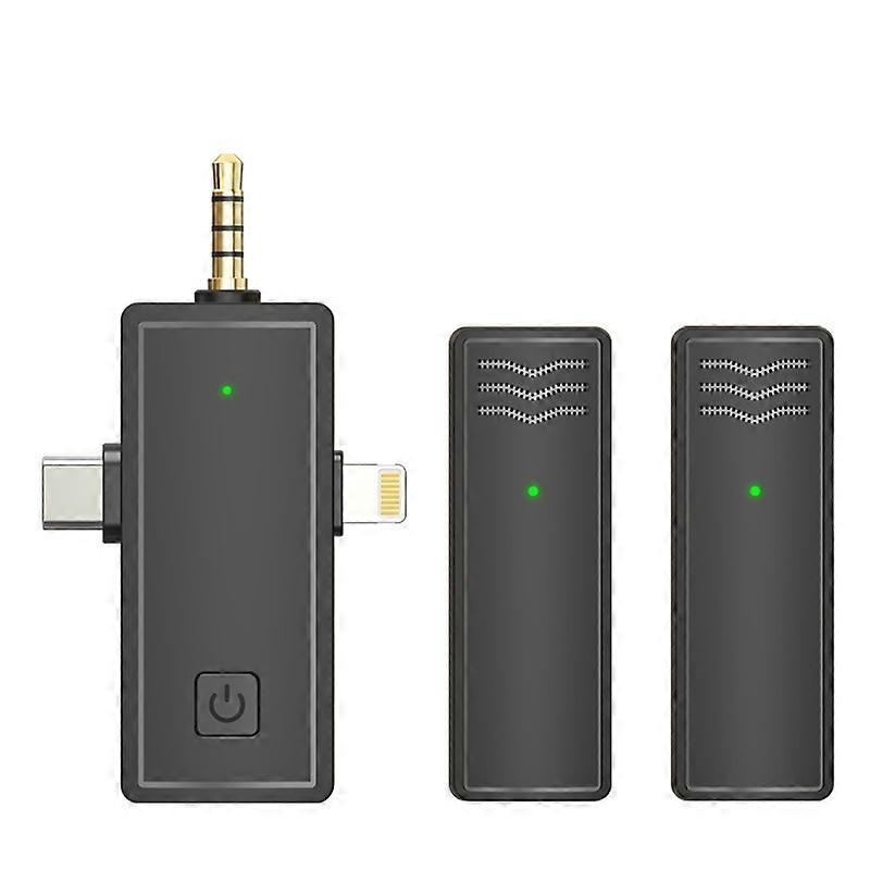 gzPuluz Microphone cravate sans fil 3 en 1 1 Glisser 2