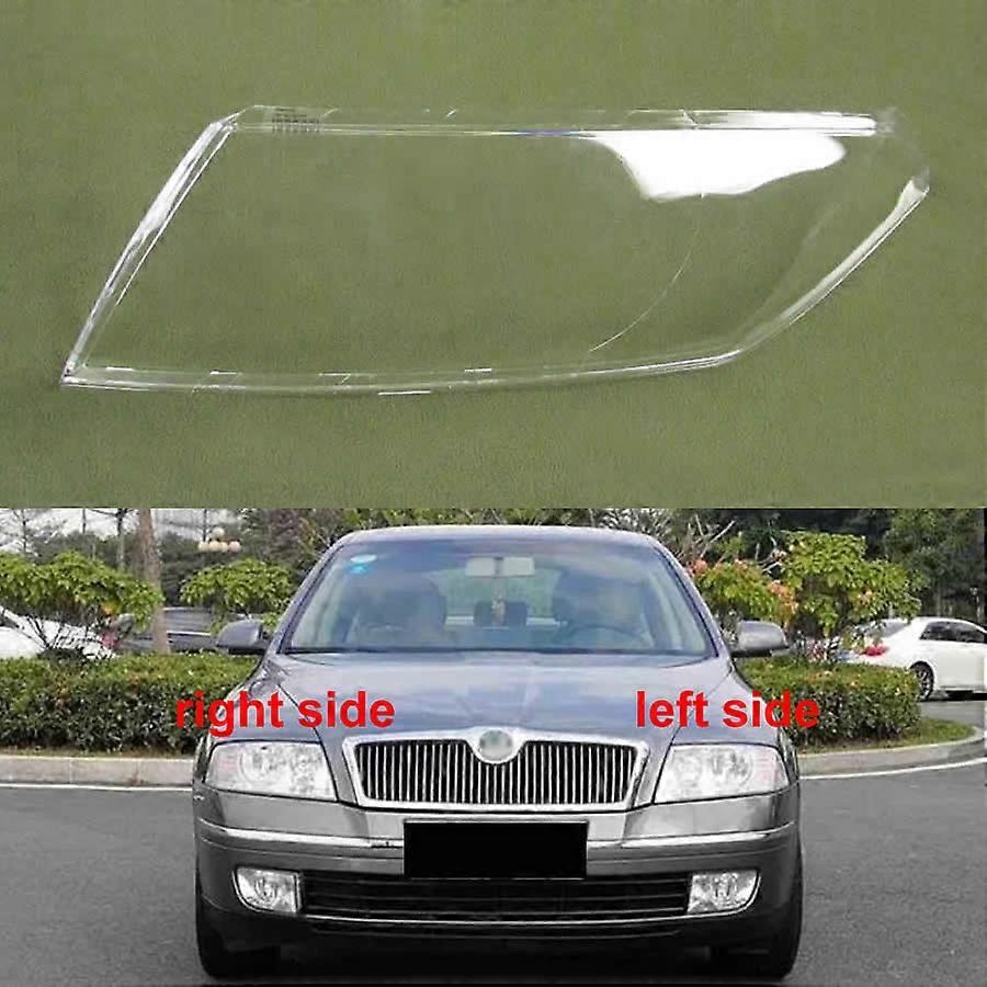 For Skoda Octavia 2007 2008 2009 Headlight Cover Headlamp Shell Transparent Plastic Lampshade Plexiglass Replace Lens