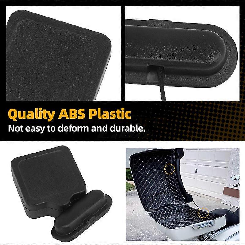 TCMT Black Tour Pack Lid Tether For Harley Touring FLHT Models 2014-2023