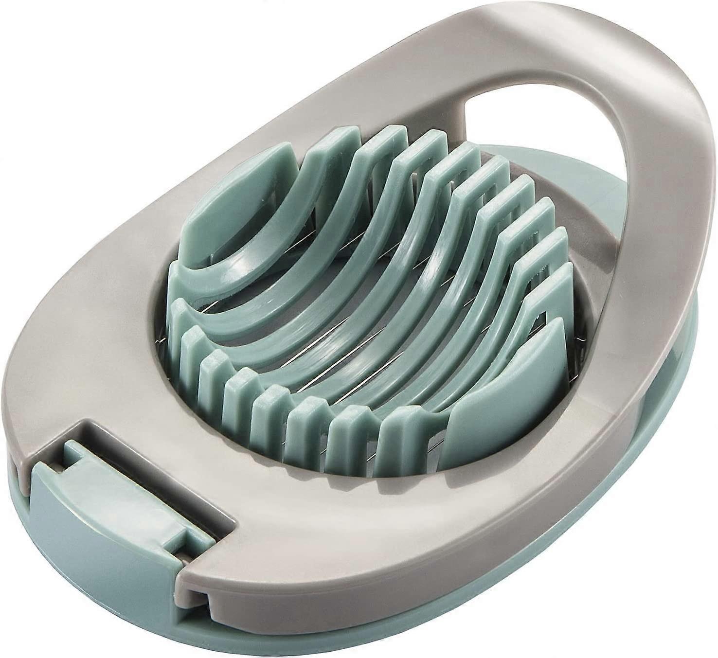 Egg Slicer for Boiled Eggs Strawberry Cutter with Stainless Steel Wire Green,2024 Ping