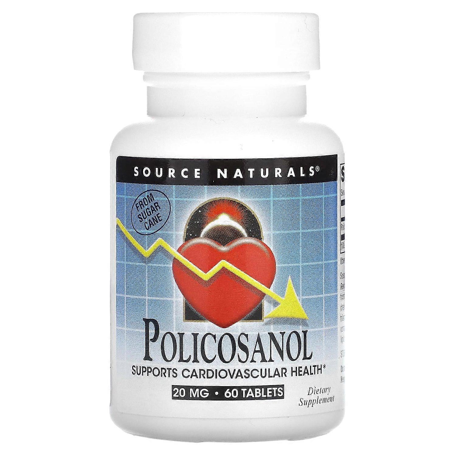 Source Naturals, Policosanol, 20 mg, 60 Tablets
