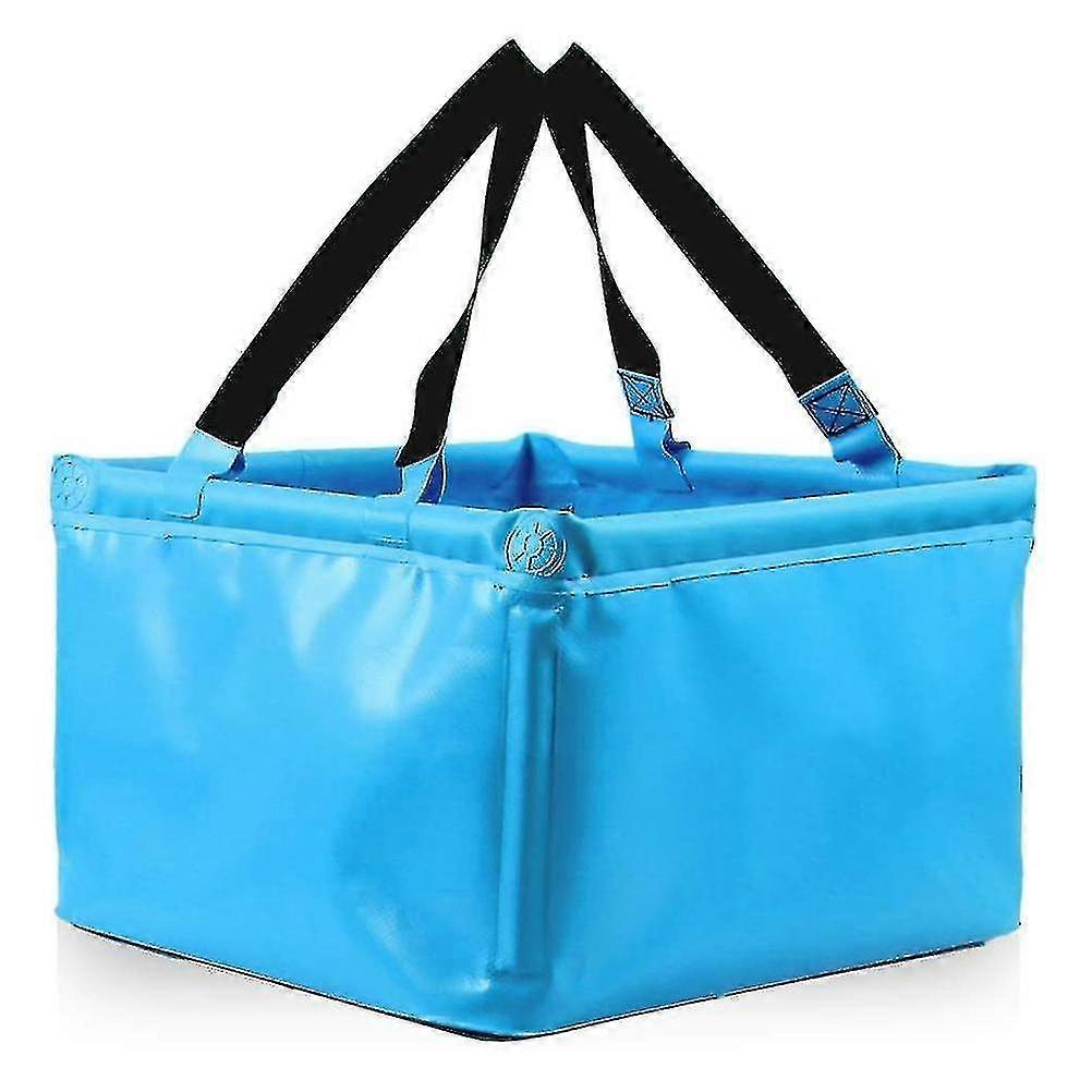 18l Folding Water Bucket Foldable Camping Square Bucket Sturdy Durable Outdoor Fishing Bucket For Hi