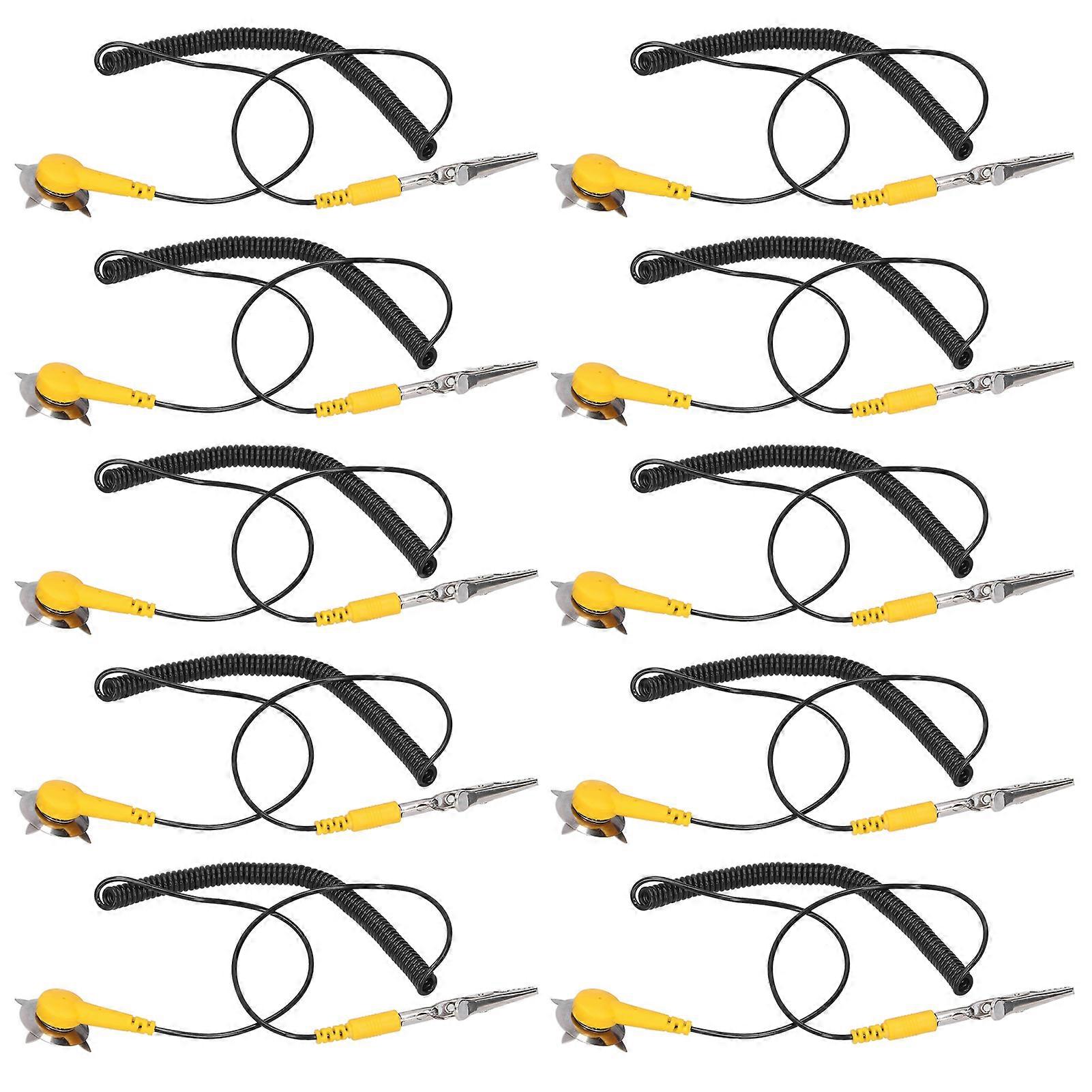 10Pcs Grounding Wire 1.8m Reduce Electrical Component Damage AntiStatic Ground Electrical Cable