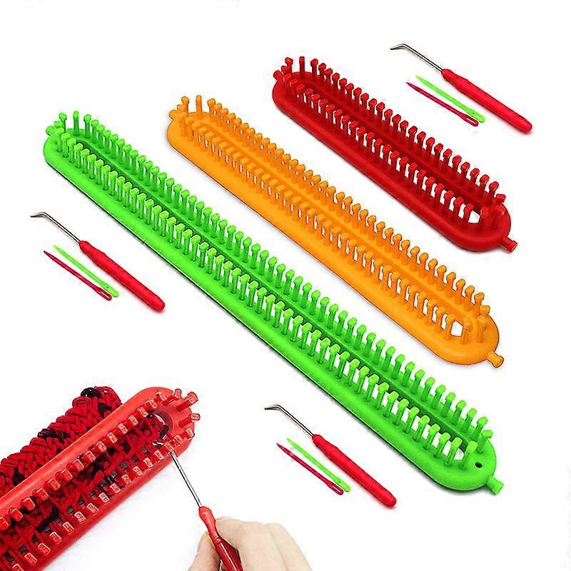Rectangular Knitting Looms Set Dense Pegs Loom Knitter