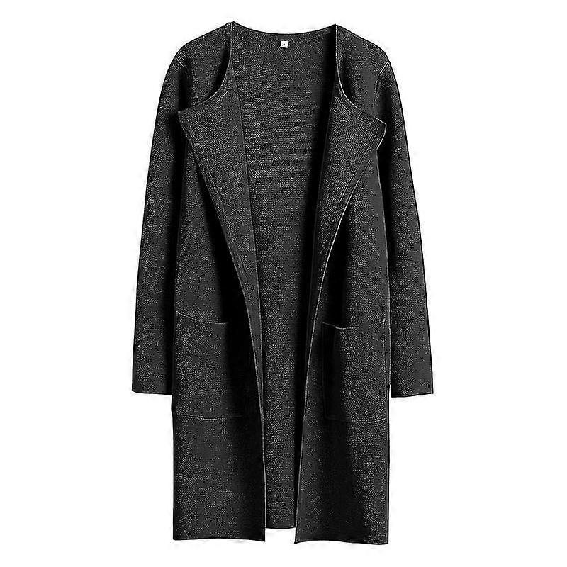 Offene Strickjacke mit langen Ärmeln und lässiger Pulloverjacke für Damen
