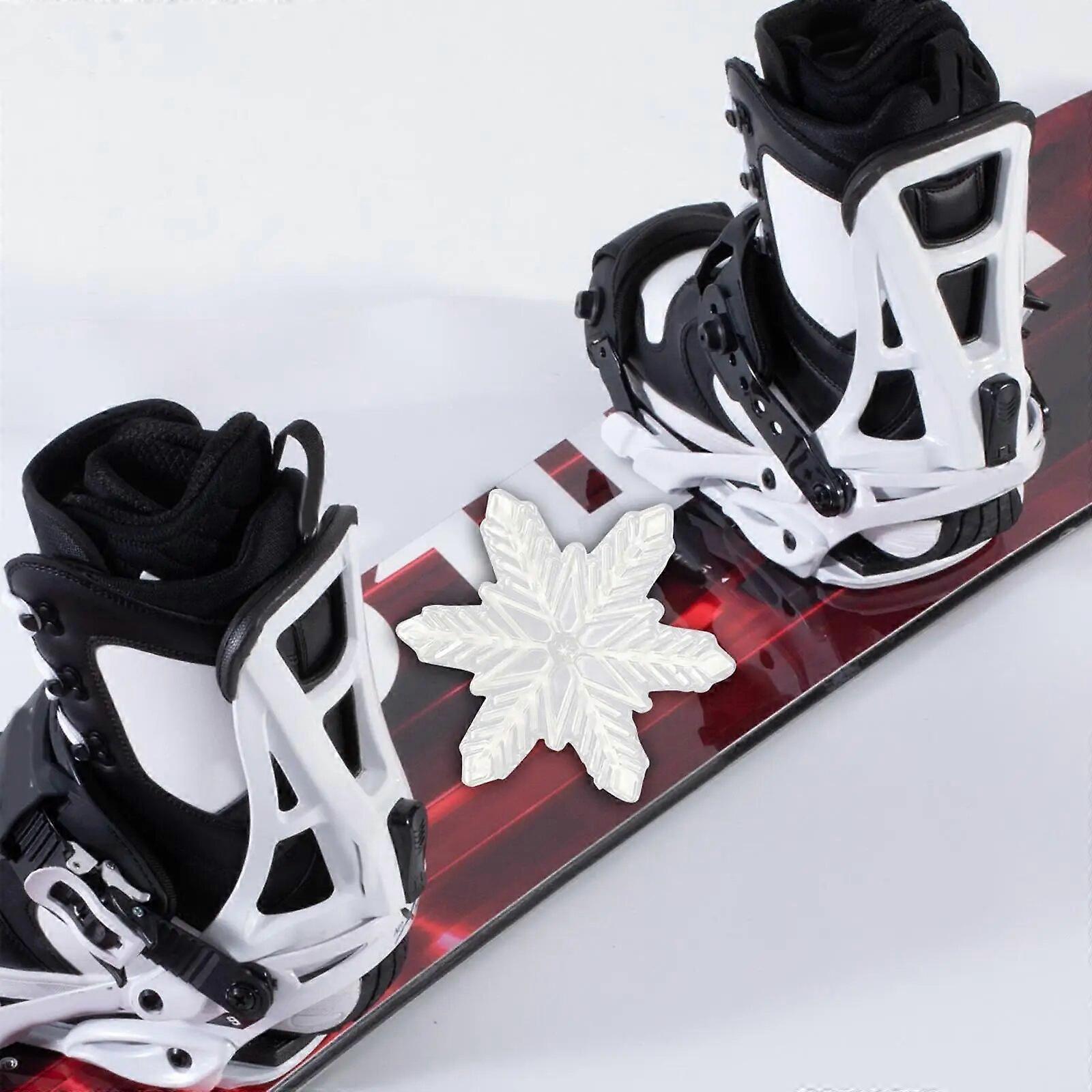 3D Snowflake Snowboarding Stomp Pad Accessory Anti Slip PVC Material for Improving Skid Resistance Durable Exquisite Lightweight