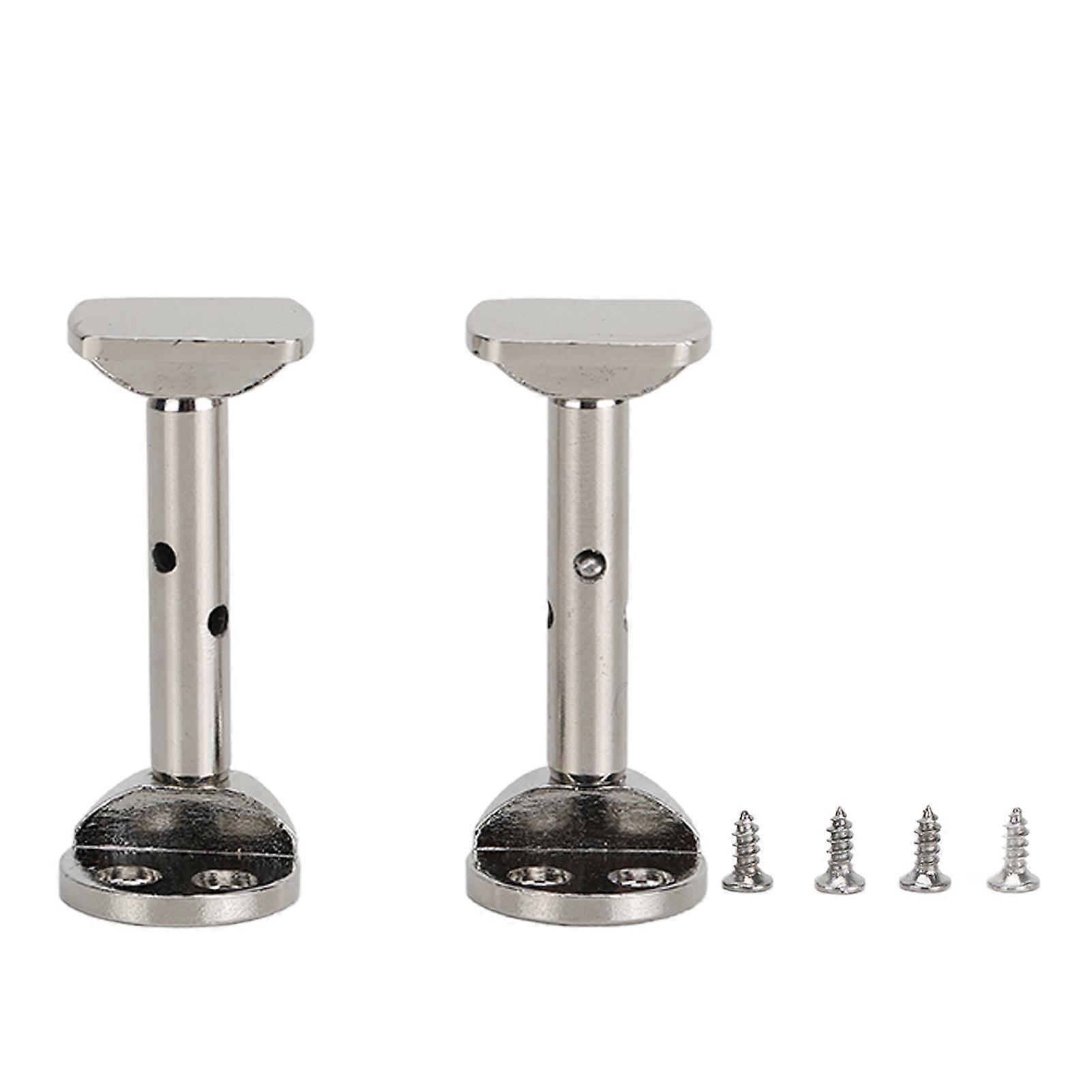 Violin Chin Rest Screw Replacement Removable Metal Violin Cheek Rest Clamp Set for 3/4 4/4 Silver