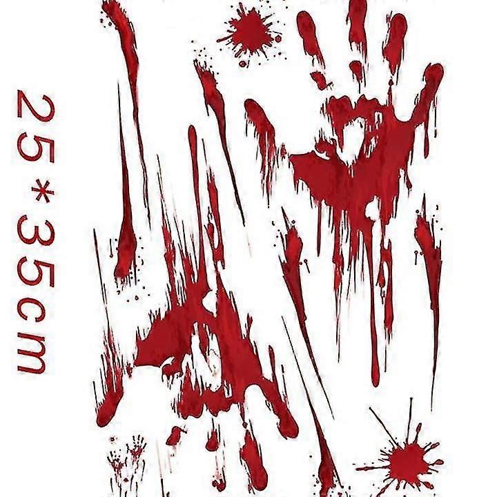 2 pakke triks rekvisitter av blod-trekke blomster &realistisk prank leker, falske plastblader med blod flekker, prank blader, egnet for Halloween ghost R