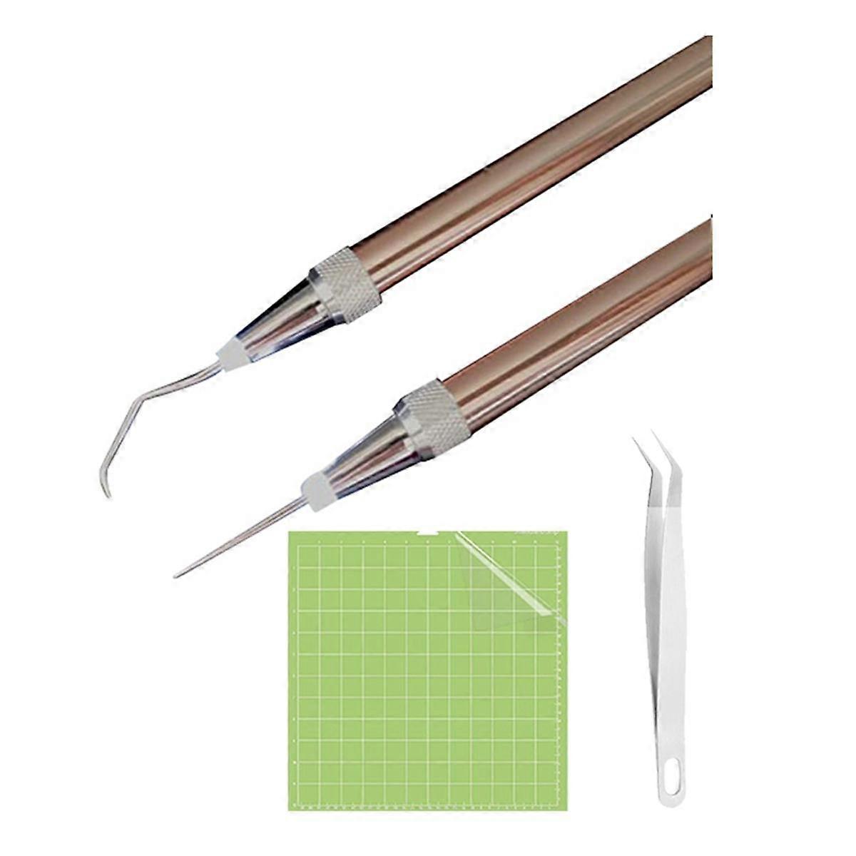 LED Weeding Tools for Vinyl with Light with Pin and Hook for Removing Tiny Vinyl Paper Grid Sticky