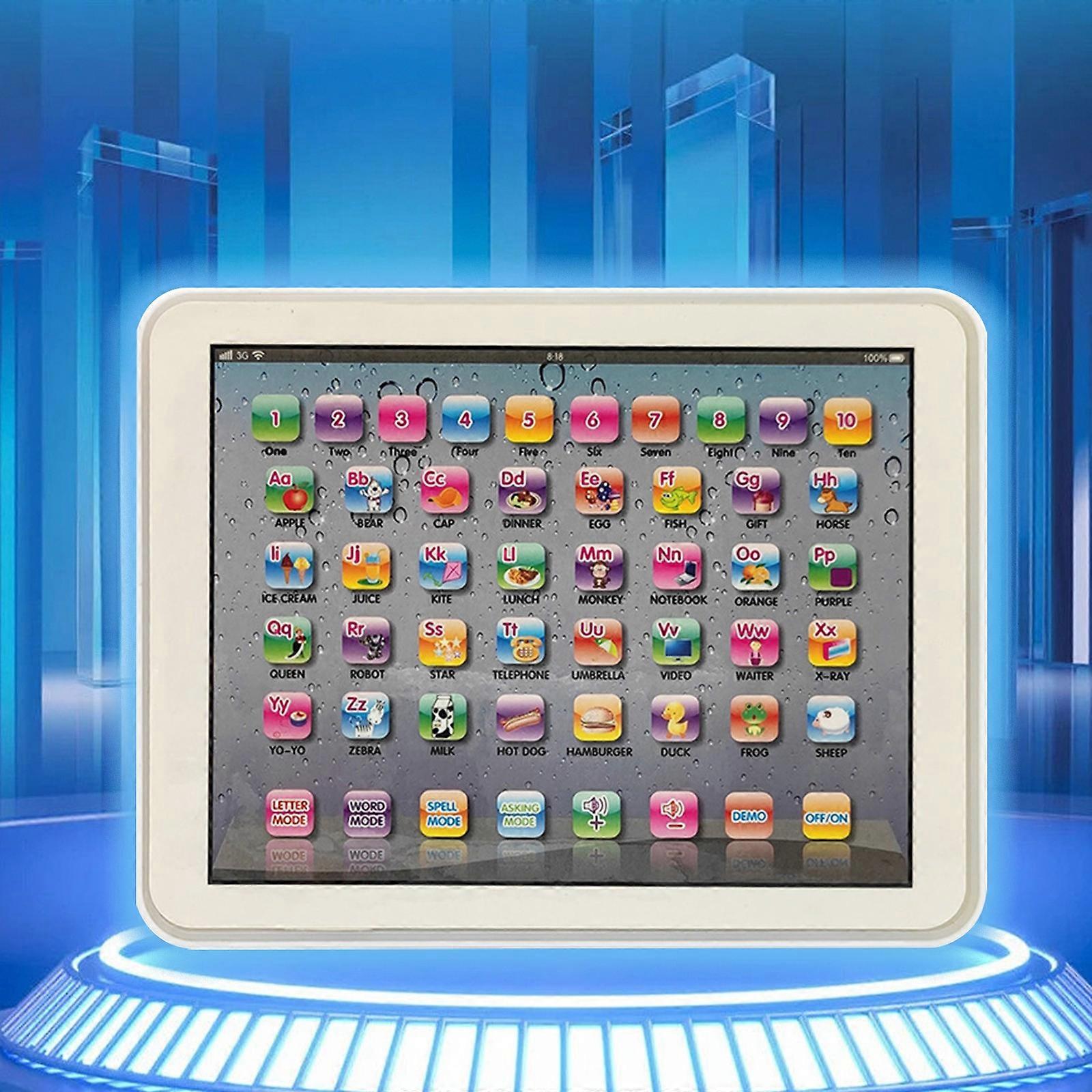 Kids Tablet Boys Learning Pad With LED Teach Alphabet, Numbers, Math ...